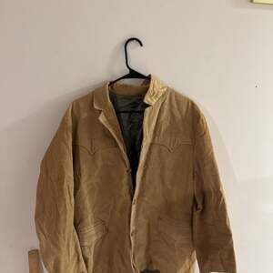 Vintage Corduroy Western Yoke Jacket Tan Brown pioneer wear 46